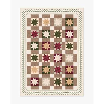 Starling Cream Multicolour Flatwoven Rug - 150 x 215 cm - Rug + Cushioned Pad System