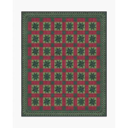 Starling Green & Red Rug - 245 x 305 cm - All-In-One Rug