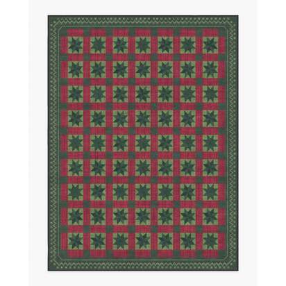 Starling Green & Red Flatwoven Rug - 275 x 365 cm - Rug + Cushioned Pad System