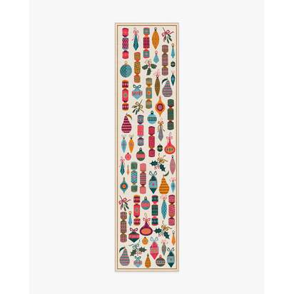 Tidings & Trimmings Cream Flatwoven Rug - 75 x 305 cm - Rug + Pad System