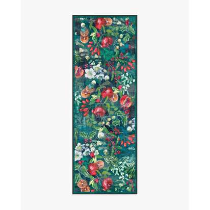 Winterberry Green Flatwoven Rug - 75 x 215 cm - Rug + Pad System