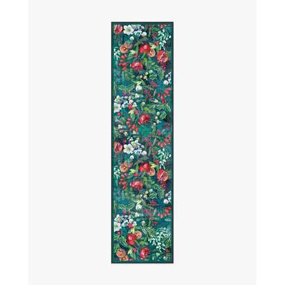 Winterberry Green Flatwoven Rug - 75 x 305 cm - Rug + Pad System