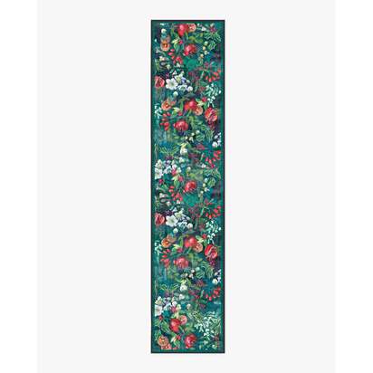 Winterberry Green Flatwoven Rug - 75 x 365 cm - Rug + Pad System