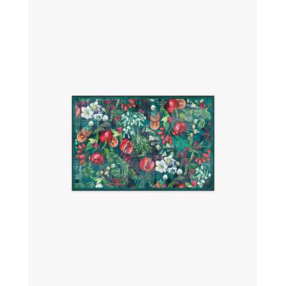 Winterberry Green Flatwoven Rug - 60 x 90 cm - Rug + Cushioned Pad System