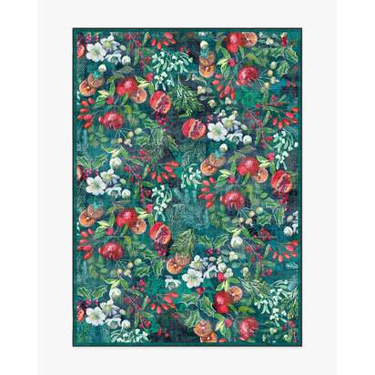 Winterberry Green Flatwoven Rug - 150 x 215 cm - Rug + Cushioned Pad System