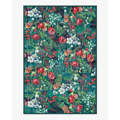 Winterberry Green Flatwoven Rug - 200 x 290 cm - Rug + Cushioned Pad System