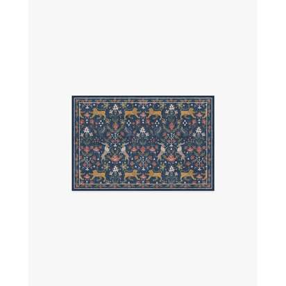 Wintermere Navy Multicolour Rug - 60 x 90 cm - All-In-One Rug