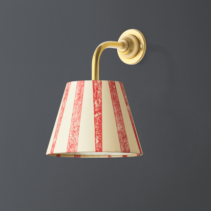 Minnow wall fitting in antique brass