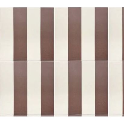 Parasol Claret Striped Porcelain Tile Size: 19.8x19.8x0.8cm , Tiles per M2: 25
