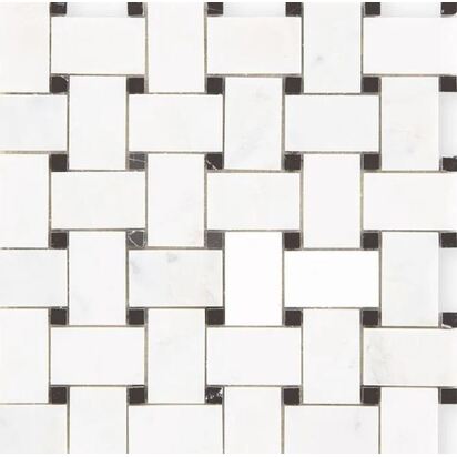 East Haven Basket Weave Mosaic Marble Tile