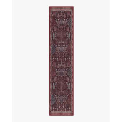 Dorian Burgundy Rug by Anthropologie - 75 x 365 cm - All-In-One Rug