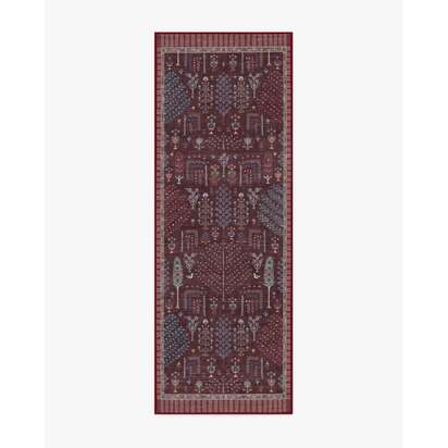 Dorian Burgundy Rug by Anthropologie - 75 x 365 cm - All-In-One Rug