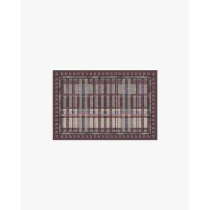 Adrienne Burgundy Rug by Anthropologie - 60 x 90 cm - All-In-One Rug