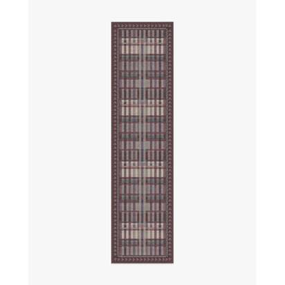 Adrienne Burgundy Rug by Anthropologie - 75 x 305 cm - All-In-One Rug