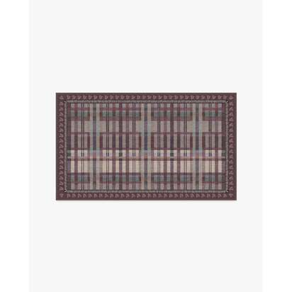 Adrienne Burgundy Rug by Anthropologie - 90 x 150 cm - All-In-One Rug