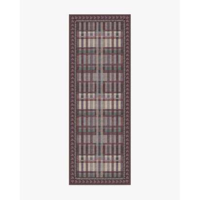 Adrienne Burgundy Rug by Anthropologie - 90 x 150 cm - All-In-One Rug