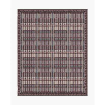 Adrienne Burgundy Rug by Anthropologie - 245 x 305 cm - All-In-One Rug