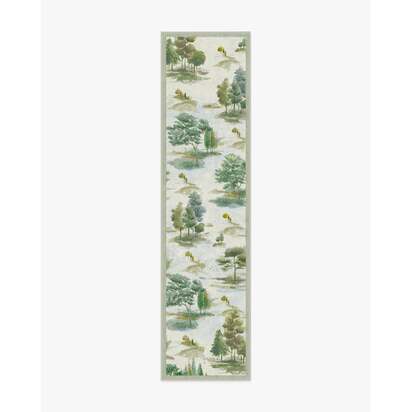 Elm Green Rug by Anthropologie - 75 x 305 cm - All-In-One Rug