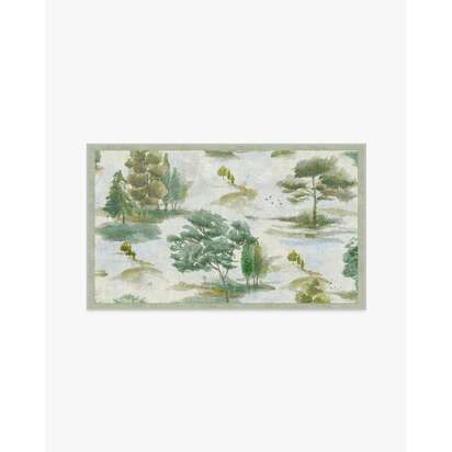 Elm Green Rug by Anthropologie - 90 x 150 cm - All-In-One Rug