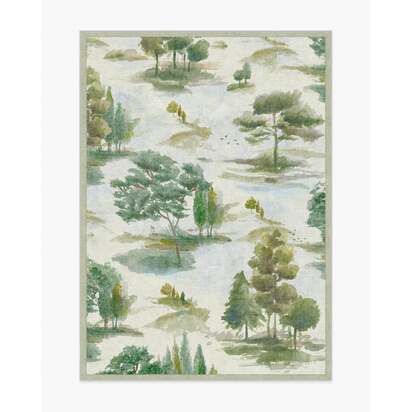 Elm Green Rug by Anthropologie - 150 x 215 cm - All-In-One Rug