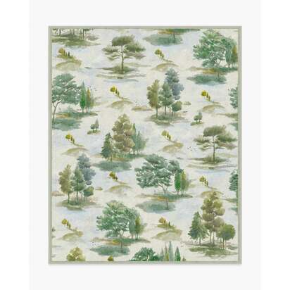 Elm Green Rug by Anthropologie - 245 x 305 cm - All-In-One Rug
