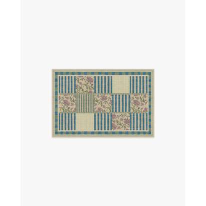 Wendel Blue Rug by Anthropologie - 60 x 90 cm - All-In-One Rug