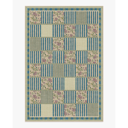 Wendel Blue Rug by Anthropologie - 185 x 275 cm - All-In-One Rug