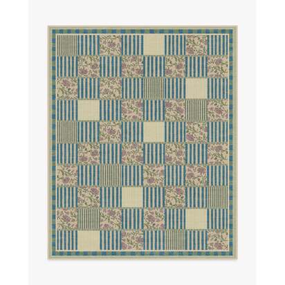 Wendel Blue Rug by Anthropologie - 245 x 305 cm - All-In-One Rug