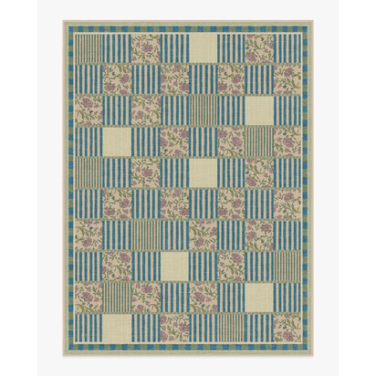 Wendel Blue Rug by Anthropologie - 275 x 365 cm - All-In-One Rug