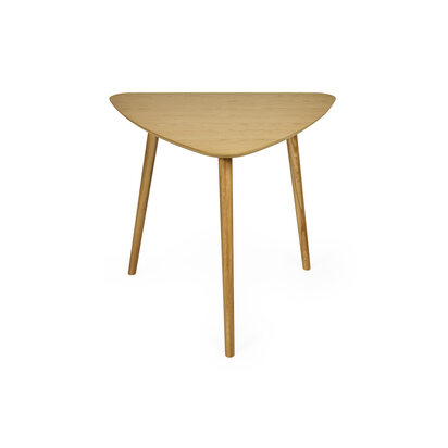Athena Light Oak Triangular 3 Seater Dining Table