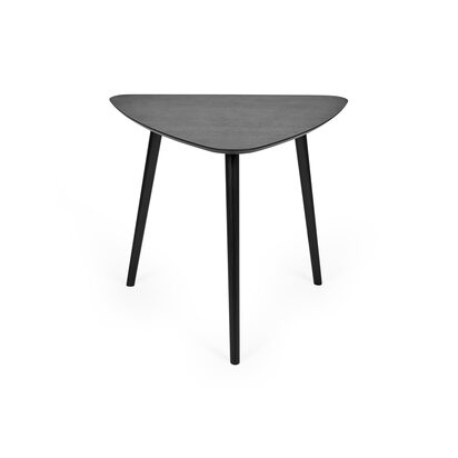 Athena Black Triangular 3 Seater Dining Table