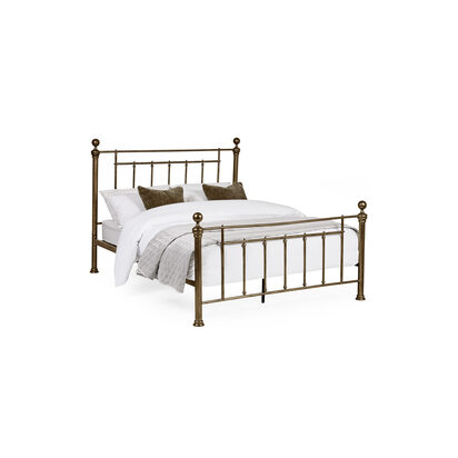 Aurealia Brass Effect Metal King Bed