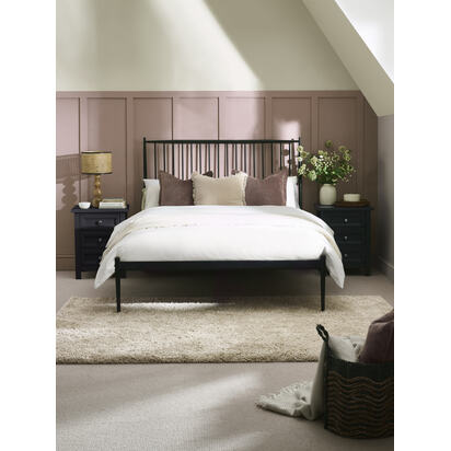 Floyd Black Metal Spindle King Bed