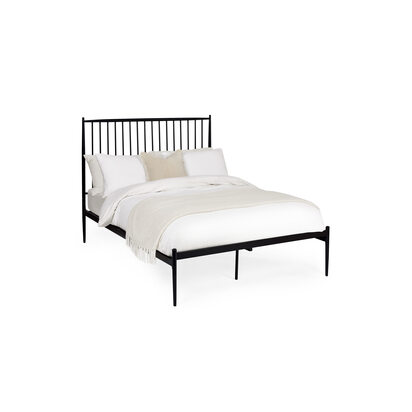 Floyd Black Metal Spindle King Bed