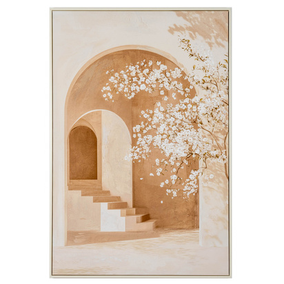 Milos Handpainted Canvas in Frame