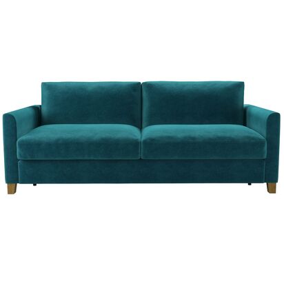 Izzy 3 Seat Sofa Bed in Neptune Smart Velvet