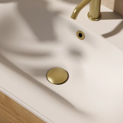 Crosswater MPRO Universal Basin Click Clack Waste - Brushed Brass