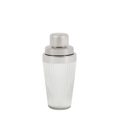 Verona Fluted Glass Cocktail Shaker