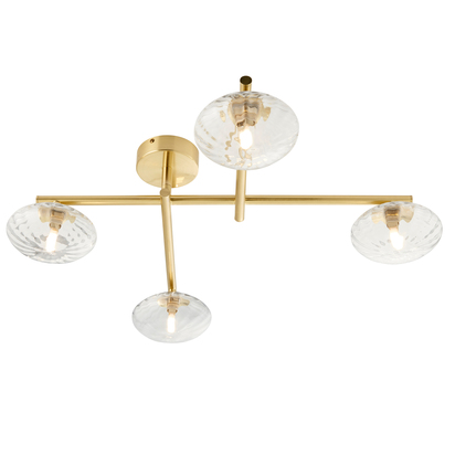 Deal Bathroom 4 Ceiling Light Satin Brass
