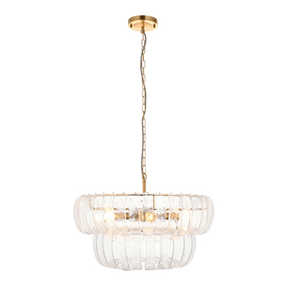 Rye 6 Pendant Light Brushed Aged Brass