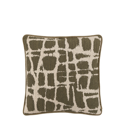 Ravello Jacquard Cushion Olive Feather Filled