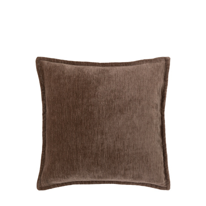 Sorrento Velvet Cushion Mocha Feather Filled