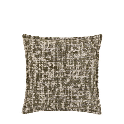 Richmond Jacquard Cushion Olive Feather Filled