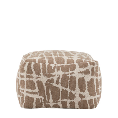 Ravello Jacquard Pouffe Mocha