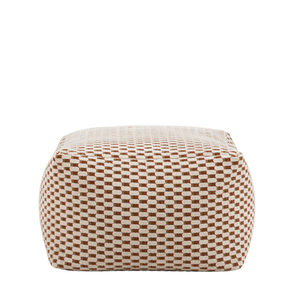Chelsea Jacquard Pouffe Rust