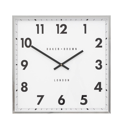 Marden Wall Clock Chrome