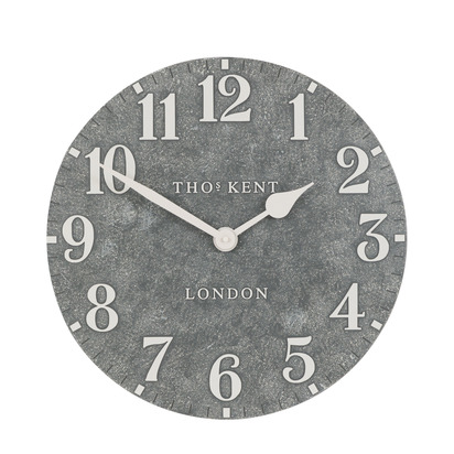 Studio Outdoor Wall Clock Arabic Cement 20in - 20 Inch