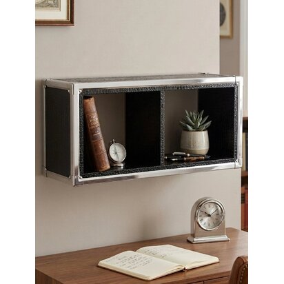 Carla Crocodile Leather Effect Wall Cube