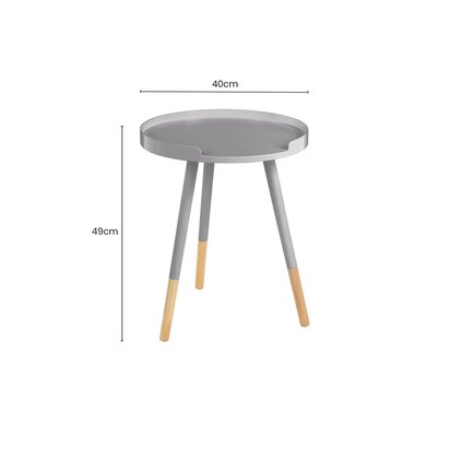 Viborg Grey Small Round Side Table