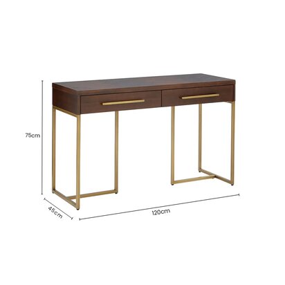 Brando Acacia Wood Effect Console Table with Drawers